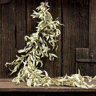 Flocked Leaves Garland, 4.5 ft - The Fox Decor